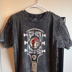 Vintage Tour Graphic Tee in Washed Black